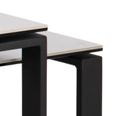 Design Scandinavia Konferenční stolek Katrine (SADA 2ks), 115 cm, bílá