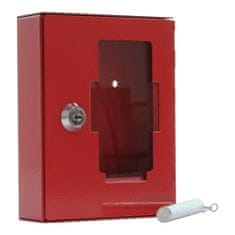 Rottner NSK1 skříňka na nouzový klíč červená | Cylindrický zámek | 12 x 15 x 3.8 cm