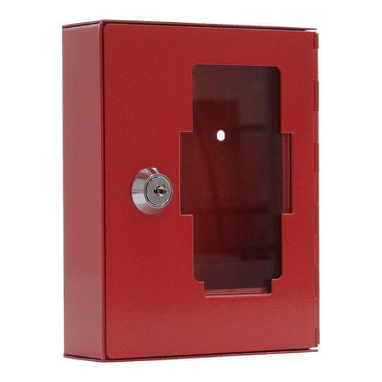Rottner NS1 nouzová schránka na klíč červená | Cylindrický zámek | 12 x 15 x 3.8 cm