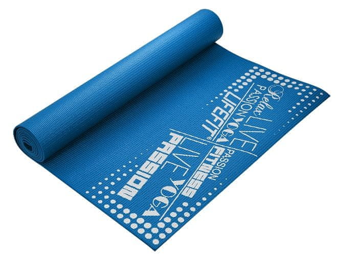LIFEFIT Gymnastická podložka SLIMFIT, 173x58x0,4cm, modrá