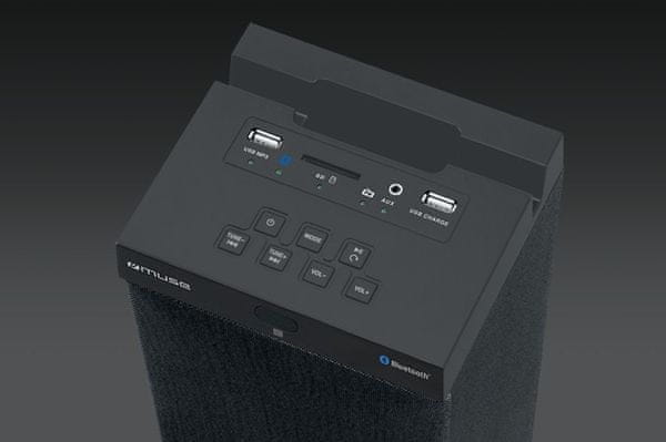  Bluetooth reproduktor muse m-1250bt stylový design dřevěné tělo usb aux in slot pro sd karty dálkové ovládání skvělý zvuk výkon 100 w kolébka pro smartphone tablet 