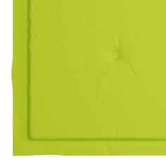 Greatstore Podušky na zahradní židle 2 ks jasně zelené 50x50x4 cm textil