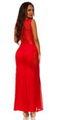 Amiatex Dámské šaty 72851, červená, M