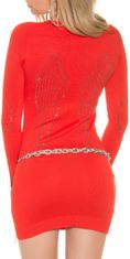 Amiatex Dámské šaty 73302, oranžová, UNIVERZáLNí