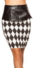 Amiatex Dámská sukně 74815 + Ponožky Gatta Calzino Strech, černo-bílá, 36