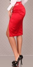 Amiatex Dámská sukně 77081, červená, 36