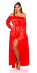 Amiatex Dámské šaty 79141, červená, L