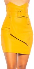 Amiatex Dámská sukně 79508, žlutá, M