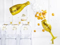 Balónek fóliový šampuska - Champagne - 52 cm - Silvestr - Happy New Year