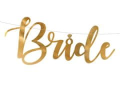 Girlanda zlatá - Bride to be - Budoucí nevěsta - Rozlučka se svobodou