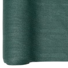 Vidaxl Stínící tkanina zelená 1,2 x 25 m HDPE 150 g/m2