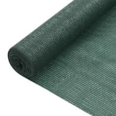 Vidaxl Stínící tkanina zelená 1,2 x 25 m HDPE 75 g/m2
