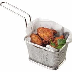 APS Košík pro servírování jídla nerez 10,5x13,5x8 cm , hranatý, vysoký