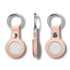 MG Leather Keychain kryt na Apple AirTag, růžový