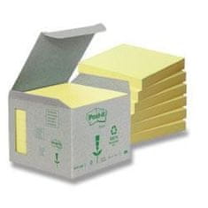 Post-It Blok samolepicí 76 x 76/6 ks typ "Z" žlutý recykl
