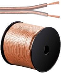 PremiumCord Kabely na propojení reprosoustav 99,9% CU měď 2x2,5mm2 délka 100 m kjpr-02-100
