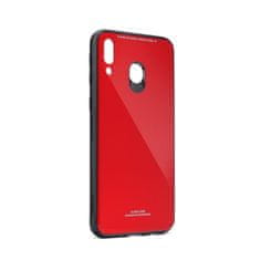 FORCELL Obal / kryt na Samsung Galaxy M20 červený - skleněná záda Forcell