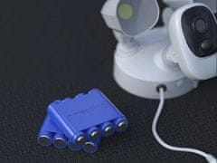 Secutek Bezdrátová bezpečnostní WiFi kamera s LED reflektory a solárním panelem SRT-FC1T