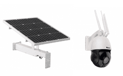 Secutek 4G PTZ IP kamera SBS-NC67G-20X se solárním dobíjením - 1080p, 60m IR, 20x zoom