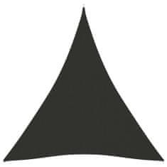 shumee Stínící plachta oxford trojúhelníková 3 x 4 x 4 m antracitová
