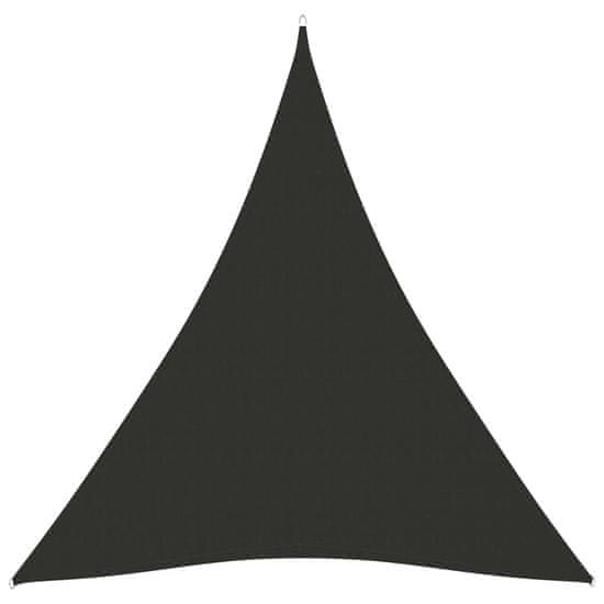 Vidaxl Stínící plachta oxford trojúhelníková 3 x 4 x 4 m antracitová