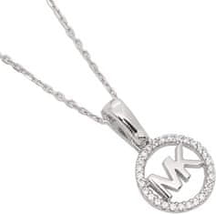 Michael Kors Stříbrný náhrdelník s třpytivým přívěskem MKC1108AN040 (řetízek, přívěsek)