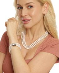 JwL Luxury Pearls Třířadý náramek z pravých bílých perel JL0668