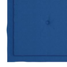 Greatstore Podušky na zahradní židle 2 ks královsky modré 50x50x4cm textil