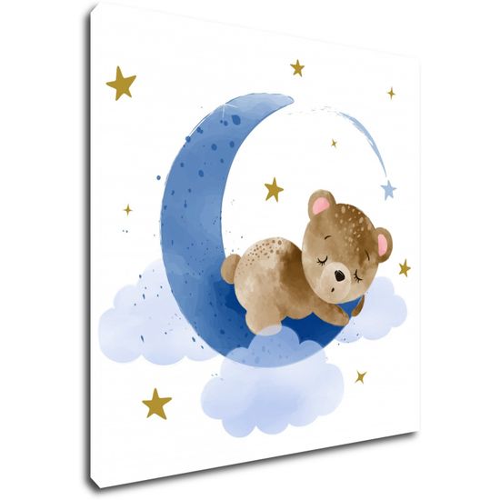 Impresi Obraz Medvídek na modrém měsíci