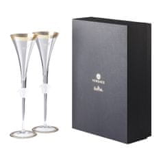 Rosenthal Versace ROSENTHAL VERSACE CRYSTAL MEDUSA D'OR Set sklenic na šampaňské 2 ks +