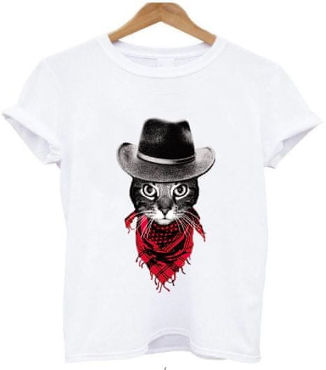 BrinX.cz Cowboy Cat - nové dámské tričko