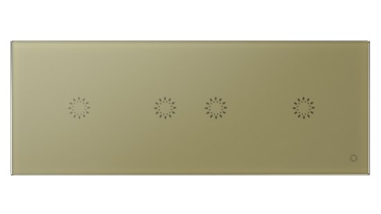 HEVOLTA Glasense skleněný 3-panel 1+2+1 tlačítkový