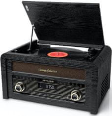 Muse MT-115W, gramorádio s CD a USB, černá
