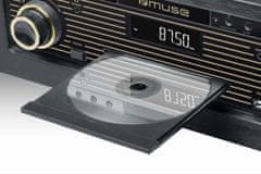 Muse MT-115W, gramorádio s CD a USB, černá