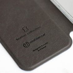 Mobiwear Luxusní flip pouzdro na mobil LG Velvet - Černé - kožené - L_BLS Black Leather
