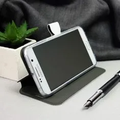 Mobiwear Flipové pouzdro na mobil Nokia 7.2 v provedení C_BLS Black&Gray s šedým vnitřkem