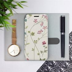 Mobiwear Flipové pouzdro na mobil Huawei P Smart 2019 - MD03S Tenké rostlinky s květy