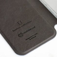 Mobiwear Luxusní flip pouzdro na mobil Samsung Xcover PRO - Černé - kožené - L_BLS Black Leather