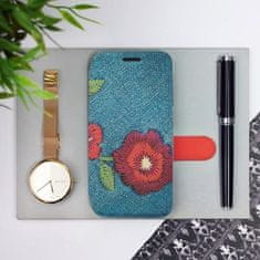 Mobiwear Flipové pouzdro na mobil Xiaomi Redmi Note 9 Pro - MD05P Džínové květy