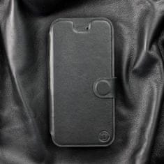 Mobiwear Luxusní flip pouzdro na mobil LG Velvet - Černé - kožené - L_BLS Black Leather