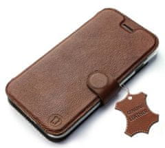 Mobiwear Luxusní flip pouzdro na mobil Honor 9 Lite - Hnědé - kožené - L_BRS Brown Leather