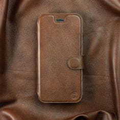 Mobiwear Luxusní flip pouzdro na mobil Xiaomi Redmi Note 9 Pro - Hnědé - kožené - L_BRS Brown Leather
