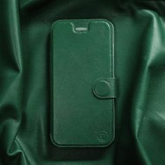 Mobiwear Luxusní flip pouzdro na mobil LG Velvet - Zelené - kožené - L_GRS Green Leather
