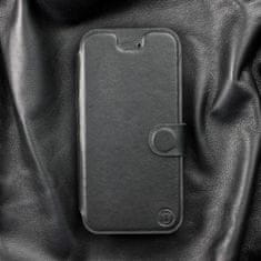 Mobiwear Luxusní flip pouzdro na mobil Xiaomi Redmi Note 9 Pro - Černé - kožené - L_BLS Black Leather