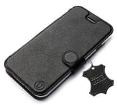 Mobiwear Luxusní flip pouzdro na mobil Samsung Galaxy A41 - Černé - kožené - L_BLS Black Leather