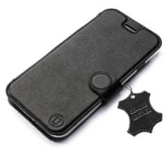 Mobiwear Luxusní flip pouzdro na mobil Sony Xperia 10 II - Černé - kožené - L_BLS Black Leather