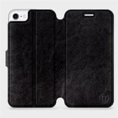 Mobiwear Flip pouzdro na mobil Apple iPhone 8 v provedení C_BLS Black&Gray
