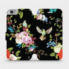 Mobiwear Flipové pouzdro na mobil Apple iPhone 6 / iPhone 6s - VD09S Ptáčci a květy