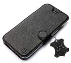 Mobiwear Luxusní flip pouzdro na mobil Samsung Xcover PRO - Černé - kožené - L_BLS Black Leather