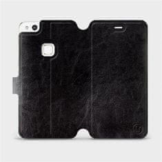 Mobiwear Flip pouzdro na mobil Huawei P10 Lite v provedení C_BLS Black&Gray